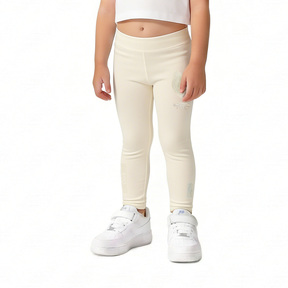 NBA MEMPHIS GRIZZLIES NEUTRAL TODDLER GIRLS LEGGING (EGGSHELL)