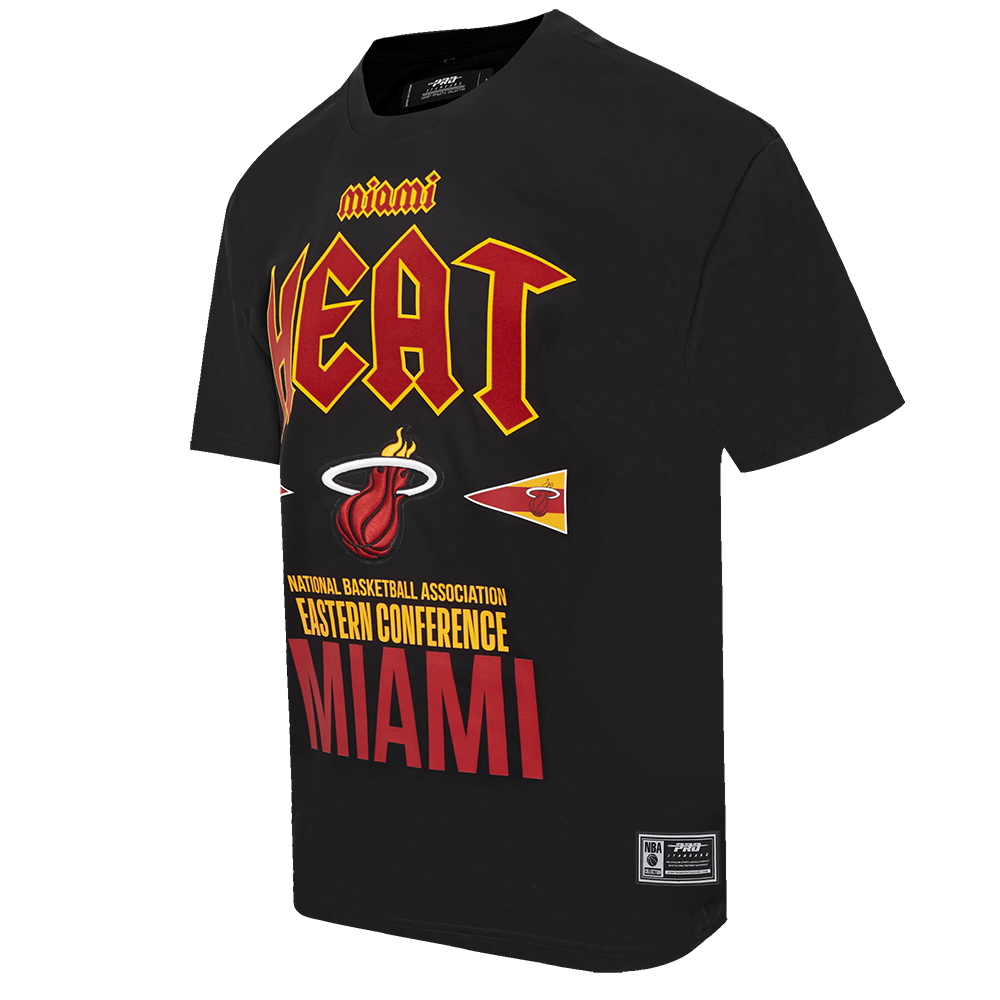 NBA MIAMI HEAT CITY TOUR CJ DROP SHOULDER TEE (BLACK)