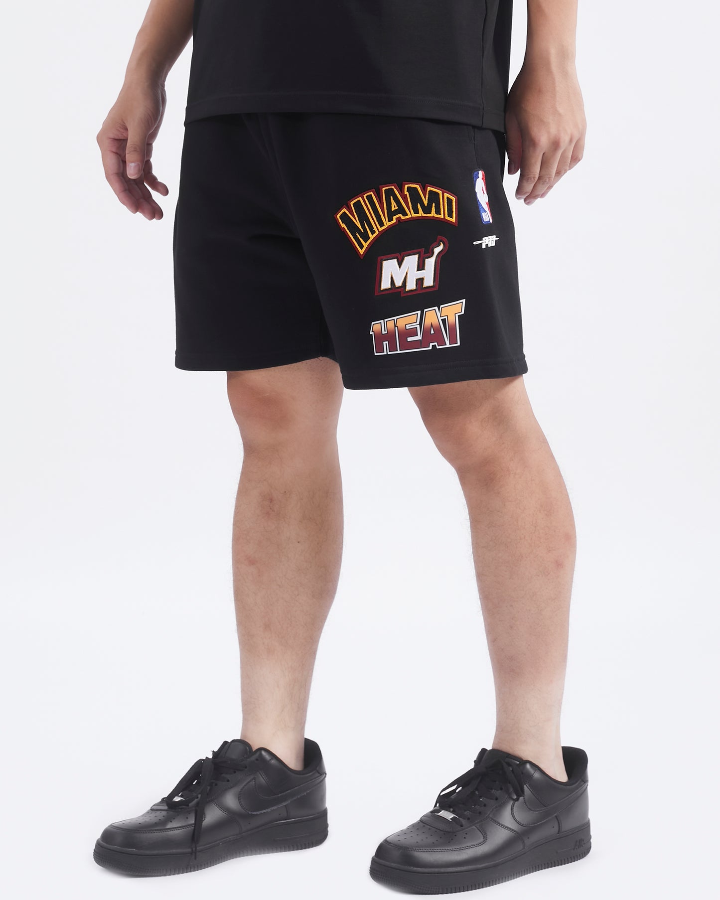 NBA MIAMI HEAT TURN IT UP MEN'S FLC SHORT (BLACK)