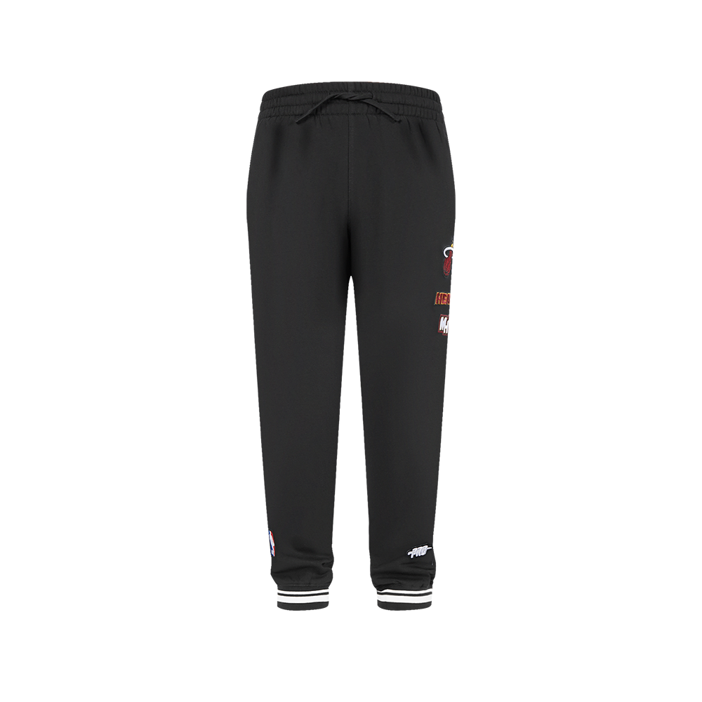 NBA MIAMI HEAT RETRO CLASSIC BIG BOYS RIB FLC SWEATPANT (BLACK)