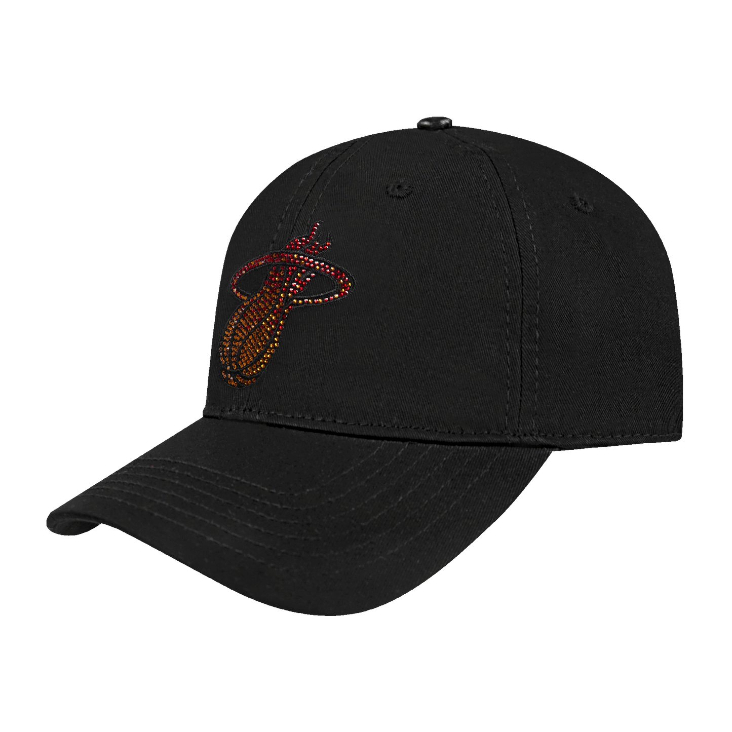 NBA MIAMI HEAT JEWELS WOMEN'S DAD HAT (BLACK)