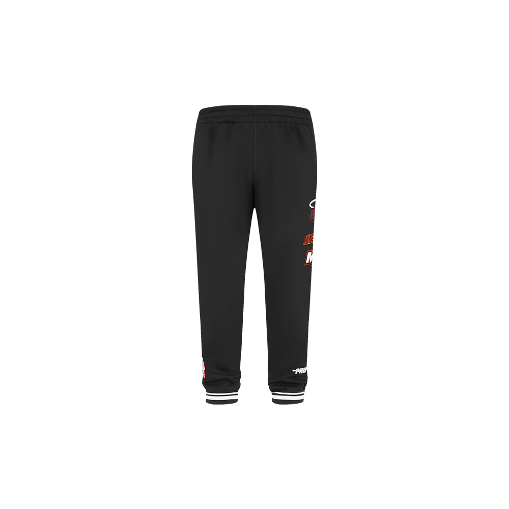 NBA MIAMI HEAT RETRO CLASSIC TODDLER BOYS RIB SWEATPANT (BLACK)