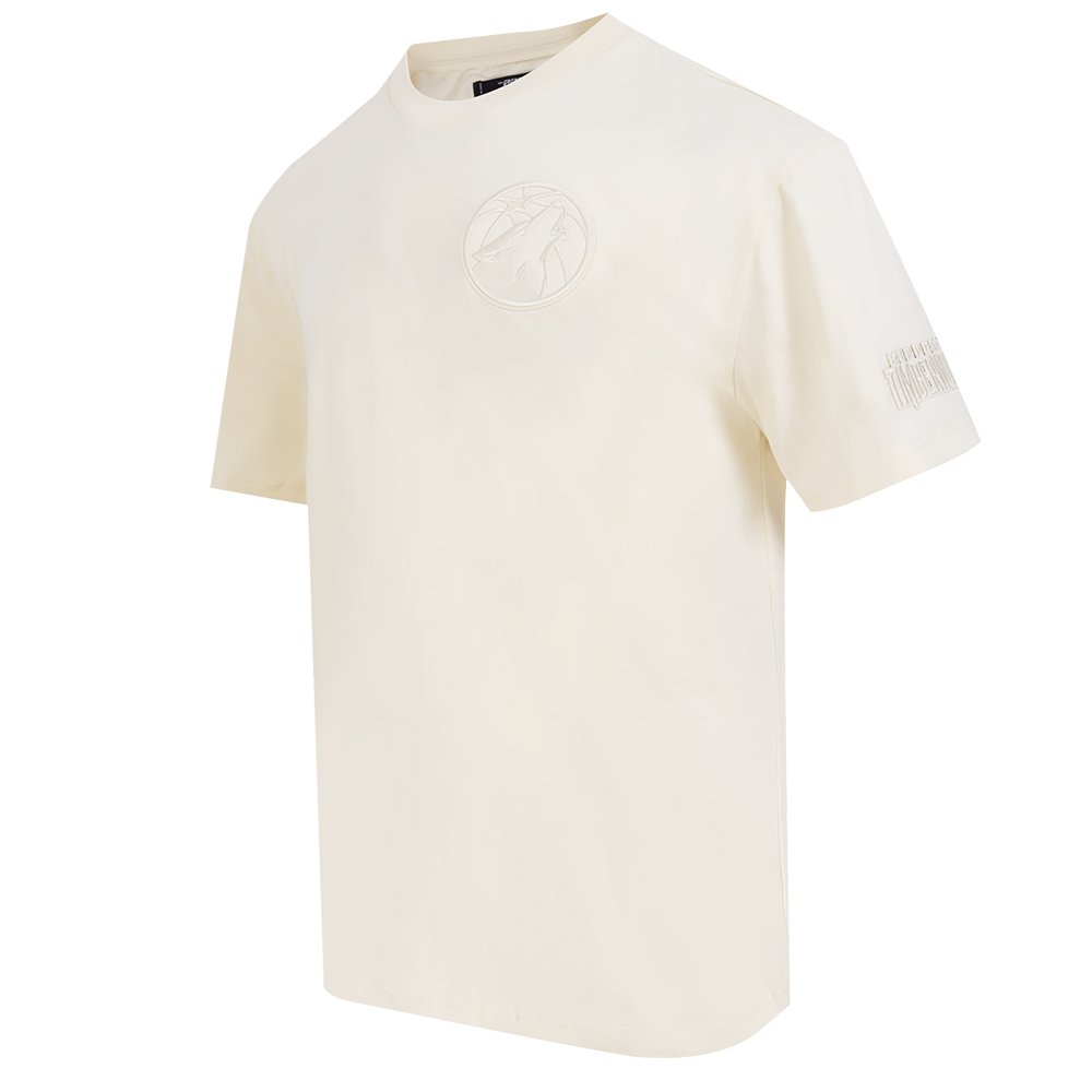 NBA MINNESOTA TIMBERWOLVES NEUTRAL MEN'S CJ DROP SHOULDER TEE (EGGSHELL)