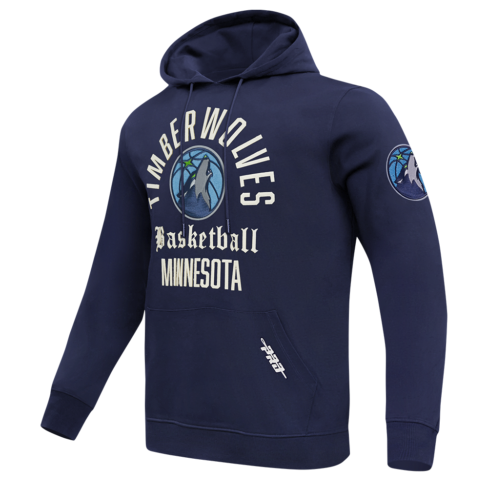 MINNESOTA TIMBERWOLVES MODERN ORIGINALS MEN'S FLC PO HOODIE (MIDNIGHT NAVY)