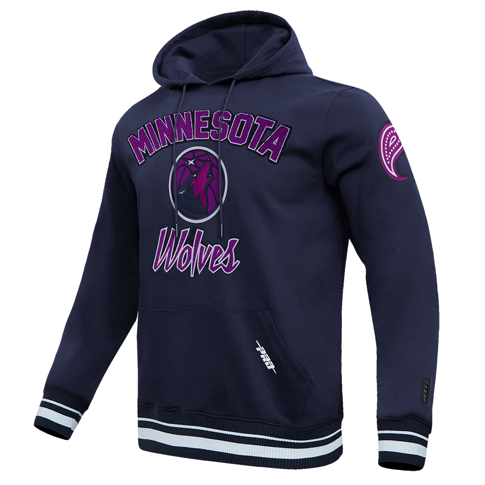 NBA MINNESOTA TIMBERWOLVES CITY EDITION 25-26 MEN'S RIB FLC PO HOODIE (MIDNIGHT NAVY)