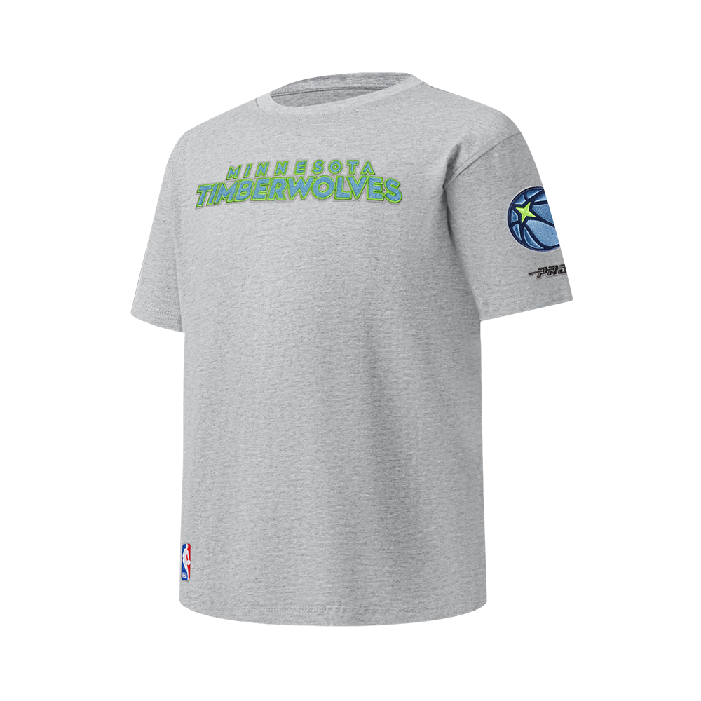 NBA MINNESOTA TIMBERWOLVES CLASSIC BIG BOYS SJ TEE (HEATHER GREY)