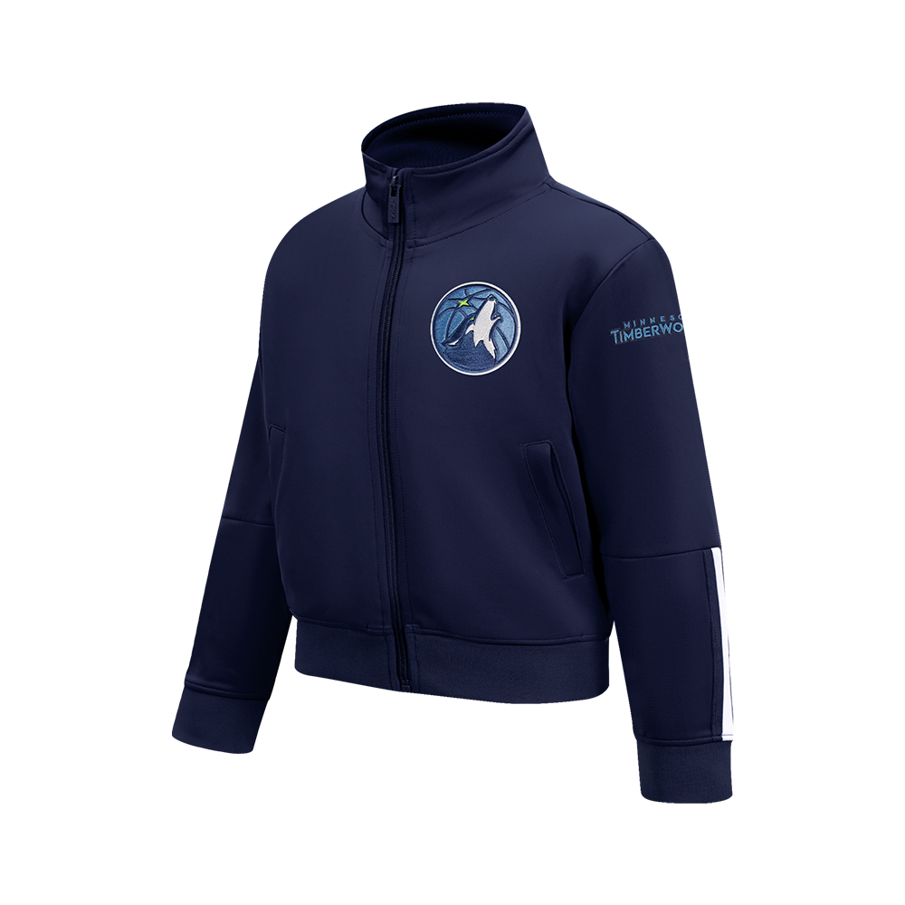 NBA MINNESOTA TIMBERWOLVES CLASSIC BIG BOYS TRACK JACKET (MIDNIGHT NAVY)