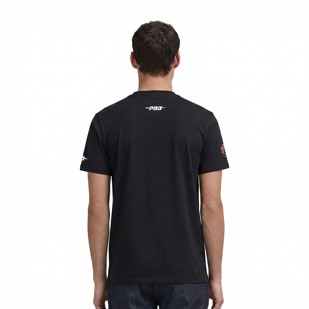 NBA NEW YORK KNICKS REBEL ATHLETICS STACKED LOGO MEN'S SJ TEE (BLACK)