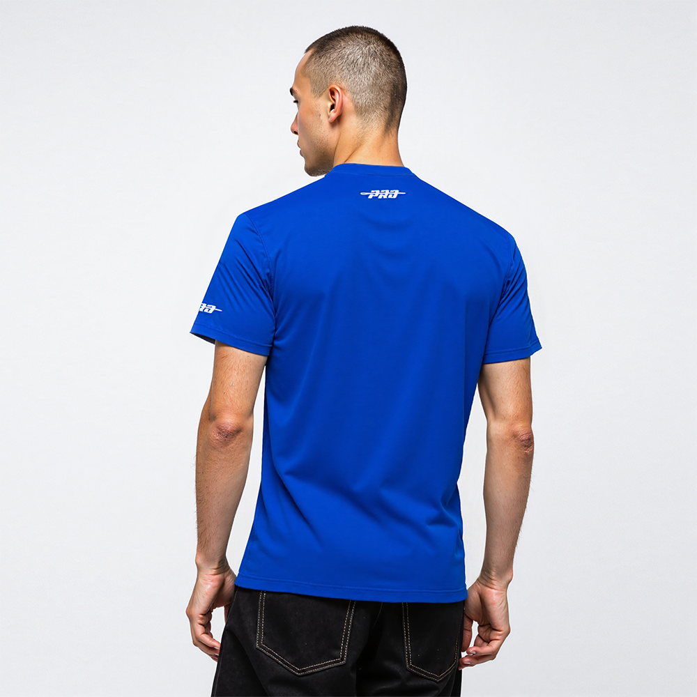 NBA NEW YORK KNICKS TEAM BADGE MEN'S SJ TEE (ROYAL BLUE)