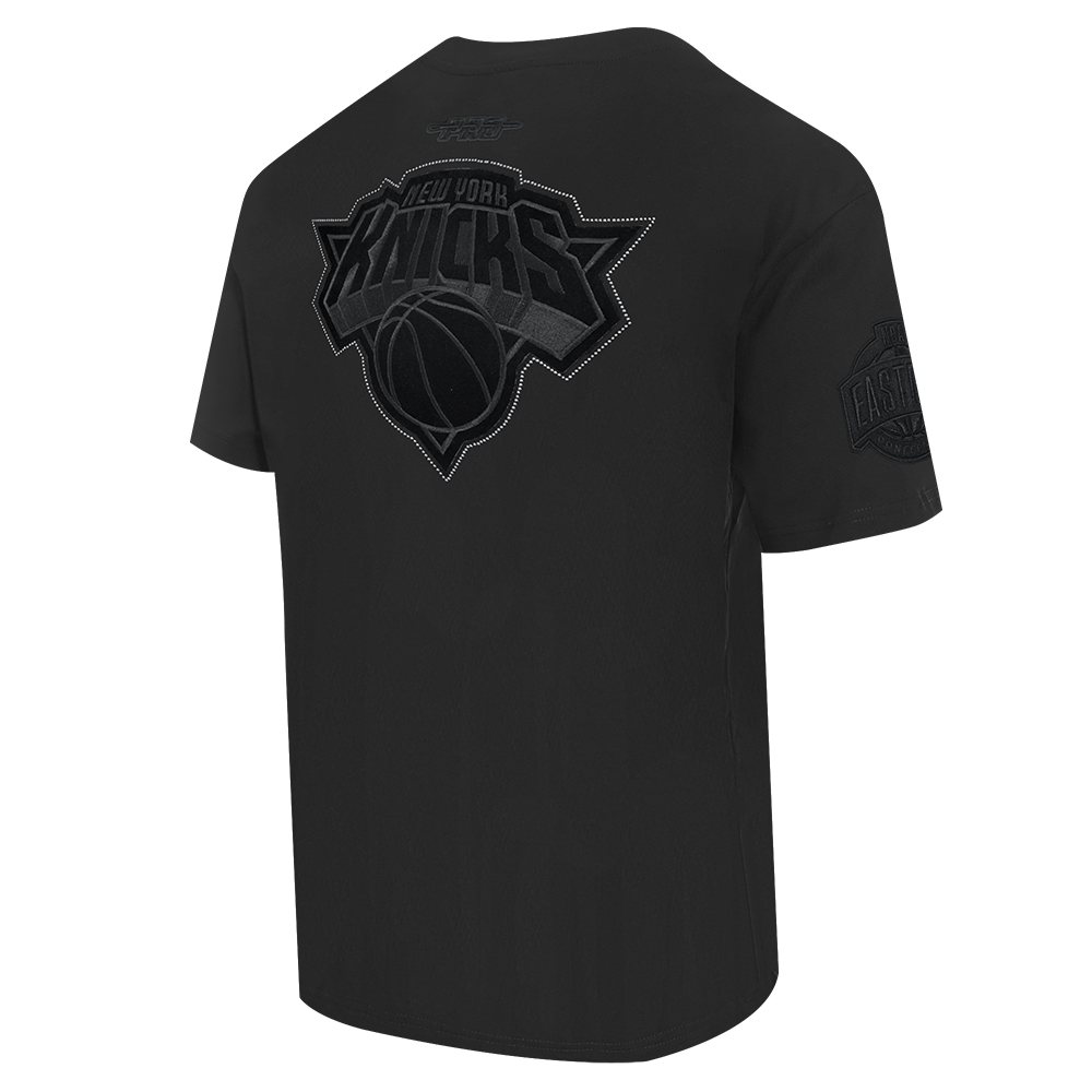 NBA NEW YORK KNICKS BLACKOUT MEN'S CJ DROP SHOULDER TEE (BLACK)