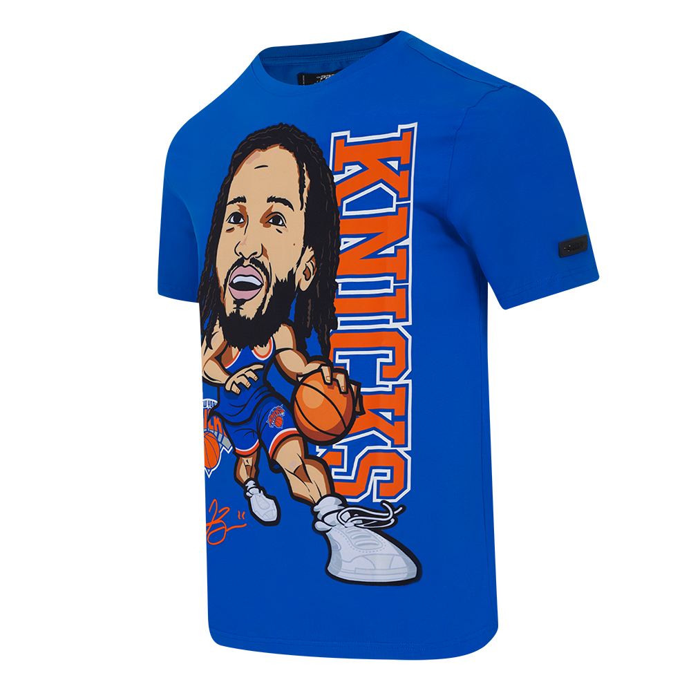 NBA NEW YORK KNICKS JALEN BRUNSON #11 REMIX AVATAR MEN'S SINGLE JERSEY TEE (ROYAL BLUE)