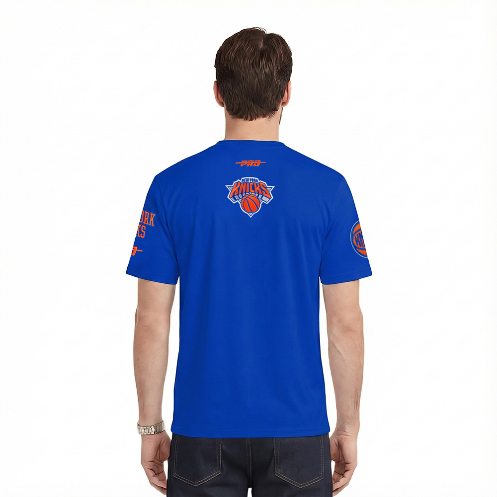 NBA NEW YORK KNICKS CITY ARCH MEN'S SJ TEE (ROYAL BLUE)