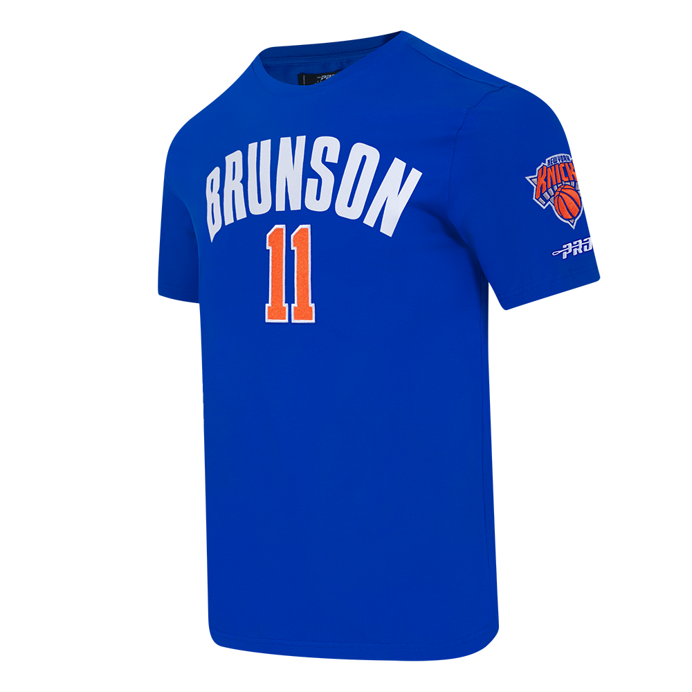 NBA NEW YORK KNICKS JALEN BRUNSON #11 CLASSIC PNN MEN'S SJ TEE (ROYAL BLUE)