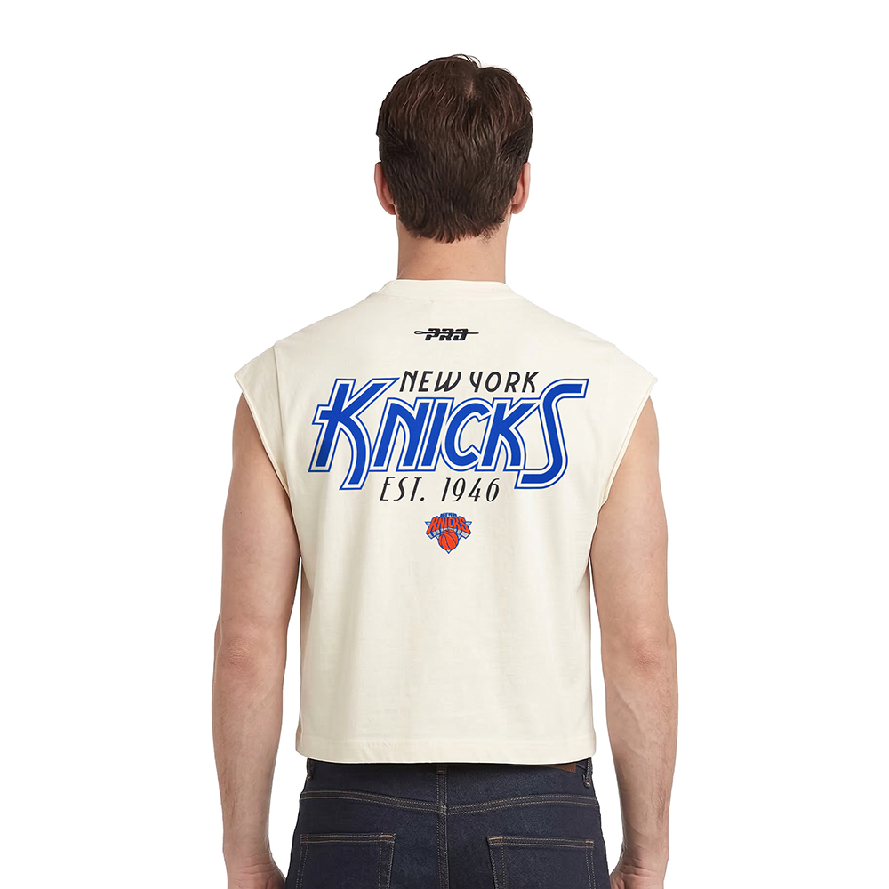 NBA NEW YORK KNICKS PARADISE MEN'S S/S TEE (EGGSHELL)