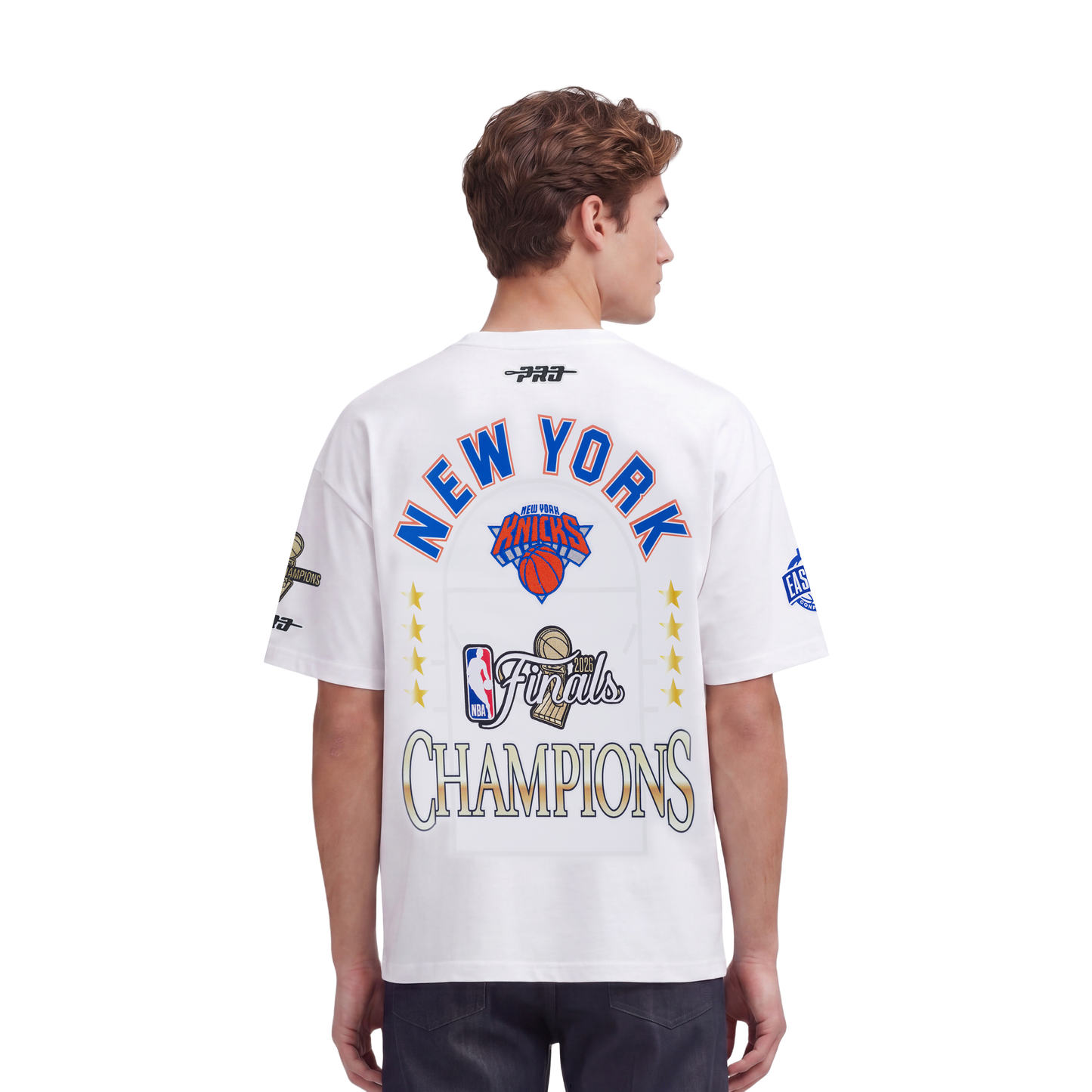 NBA NEW YORK KNICKS  MEN'S S/S TEE (WHITE)