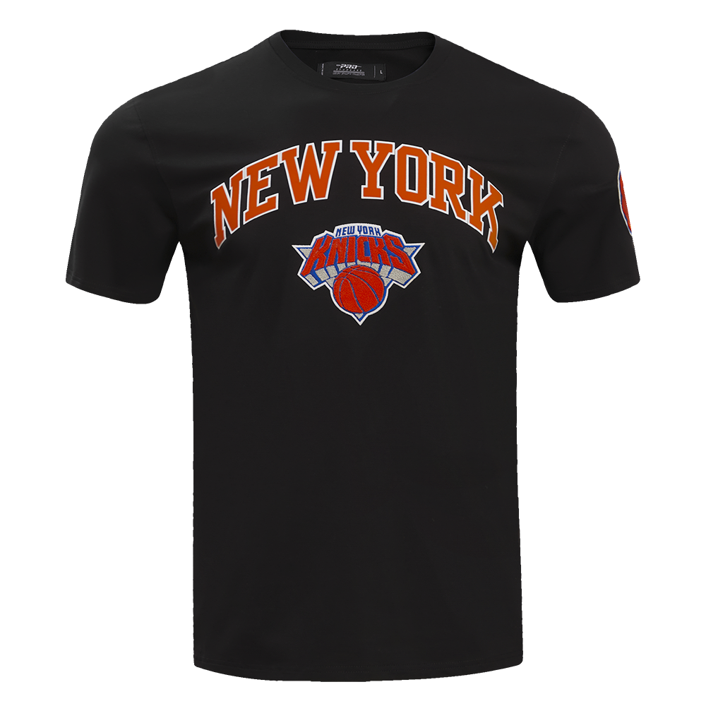 NBA NEW YORK KNICKS CLASSIC BRISTLE MEN'S TEE (BLACK)