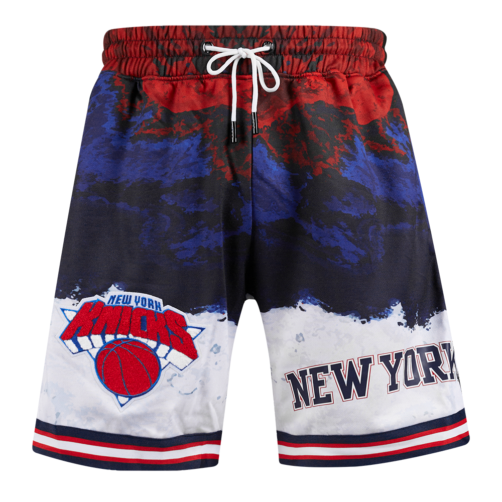 NBA NEW YORK KNICKS LOGO PRO TEAM MEN'S SHORT (RED/WHITE/BLUE)