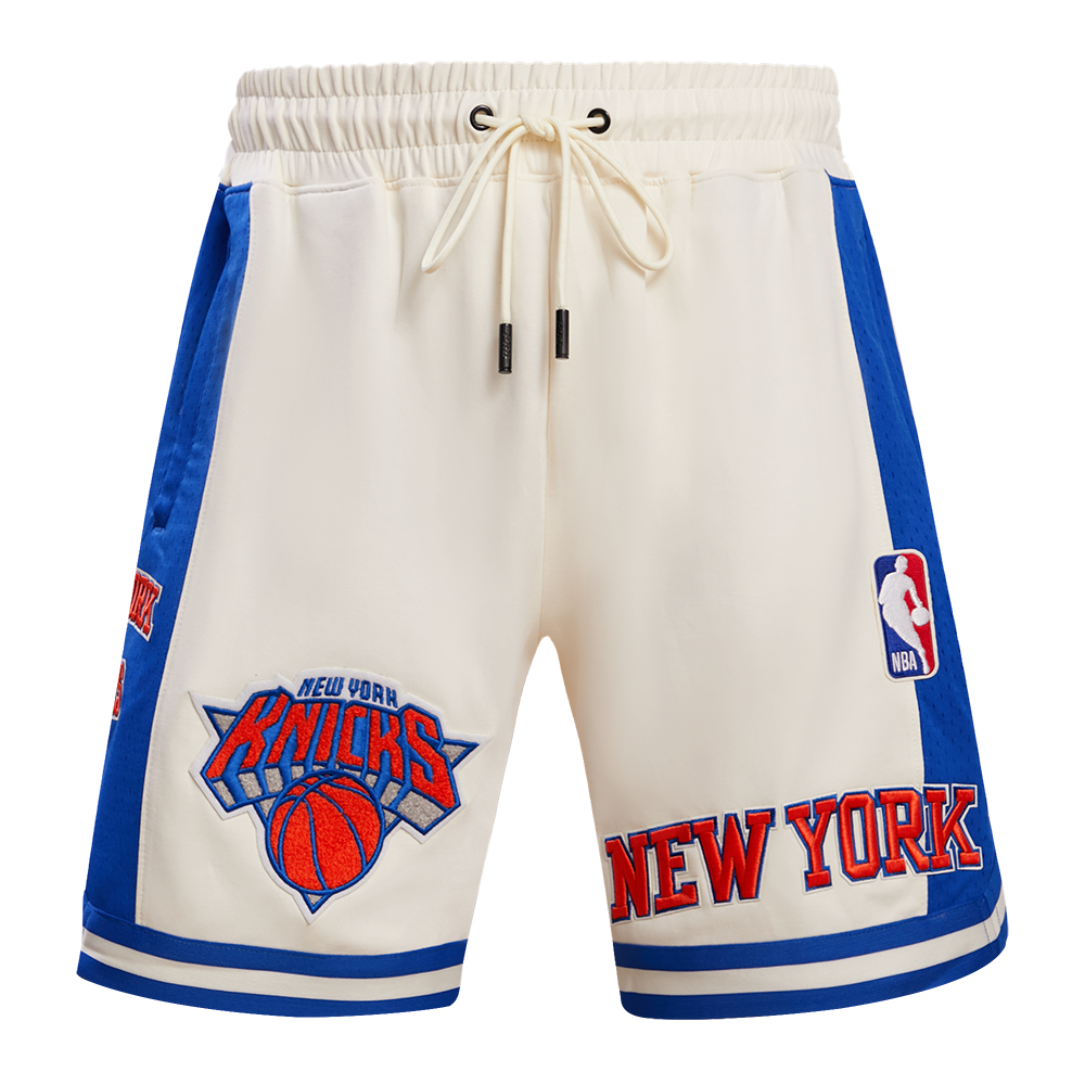 NBA NEW YORK KNICKS RETRO CLASSIC MEN S 2.0 SHORT EGGSHELL ROYAL BLU Pro Standard