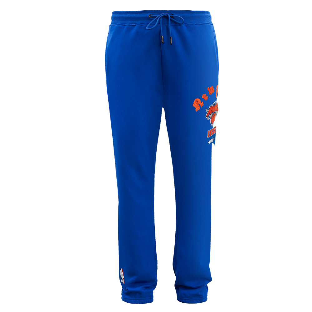 New York Knicks NBA Zipaway Sweat Pants deals Men Full Leg Zip Joggers Logo Mens M/L.