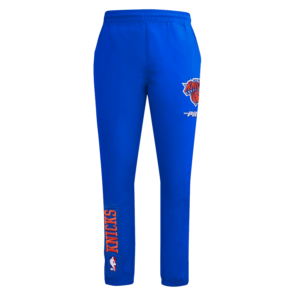 NBA NEW YORK KNICKS CLASSIC WIND SUIT MEN'S WOVEN PANT (ROYAL BLUE)