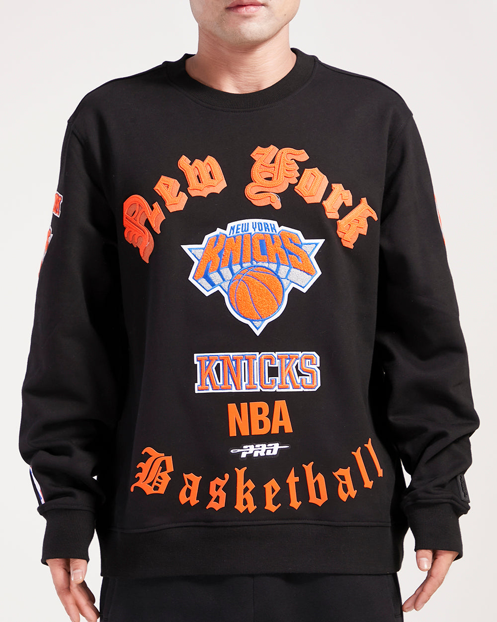 Knicks basketball outlet crewneck