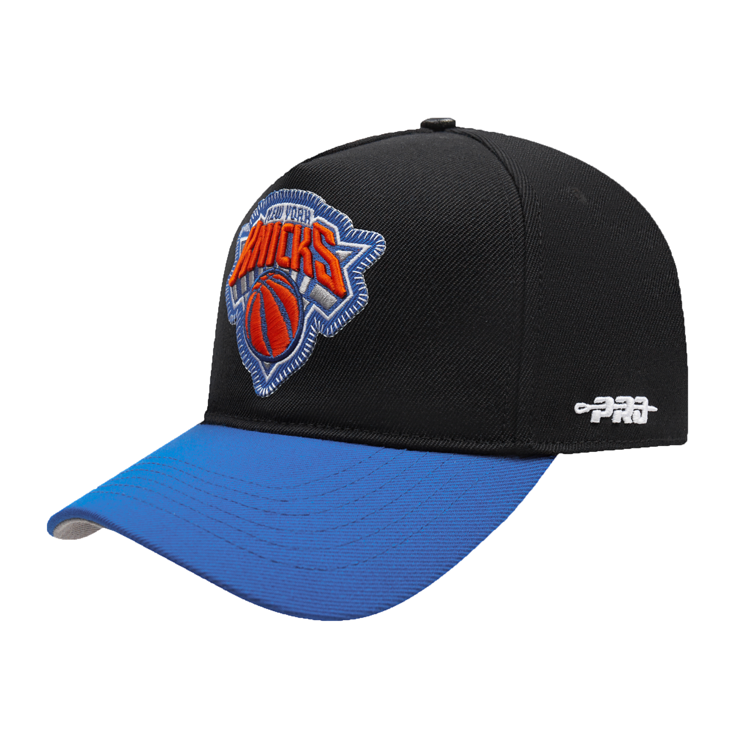 NBA NEW YORK KNICKS DIY PICK STITCH PINCH FRONT SNAPBACK HAT (BLACK)