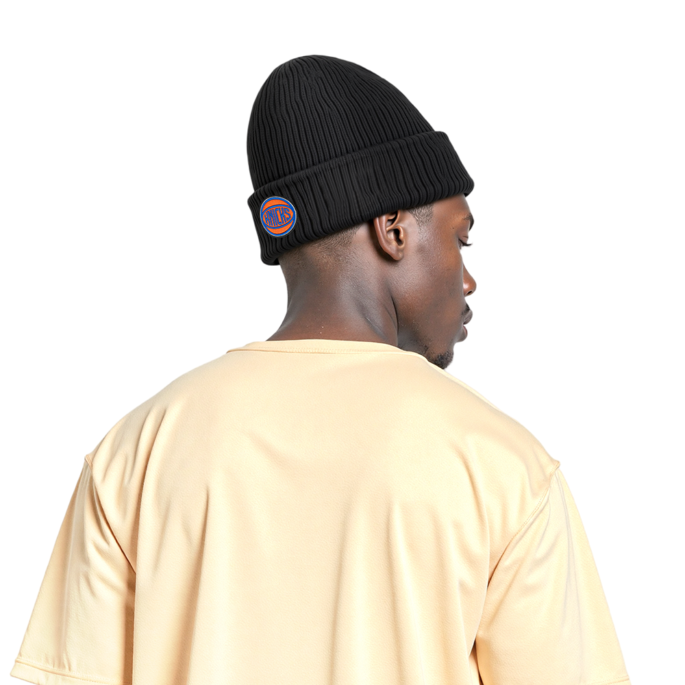 NBA NEW YORK KNICKS MODERN ORIGINALS UNLINED PRO BEANIE CUFFED (BLACK)