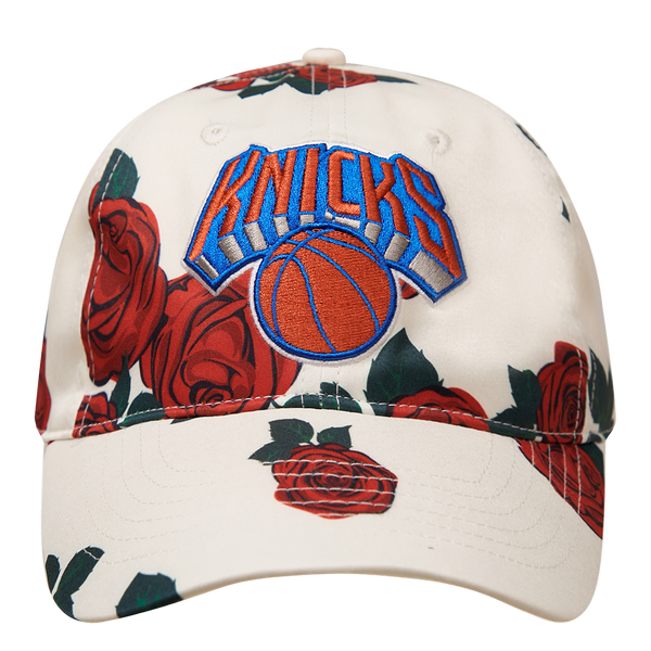 NBA NEW YORK KNICKS ROSES AOP MEN S DAD HAT EGGSHELL MULTI Pro Standard
