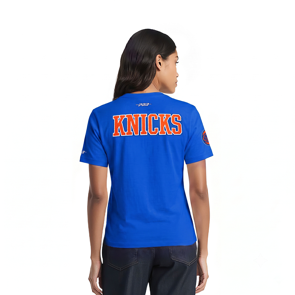 NBA NEW YORK KNICKS JALEN BRUNSON #11 CLASSIC PLAYER NAME AND NUMBER WOMEN'S SJ SLIM FIT TEE