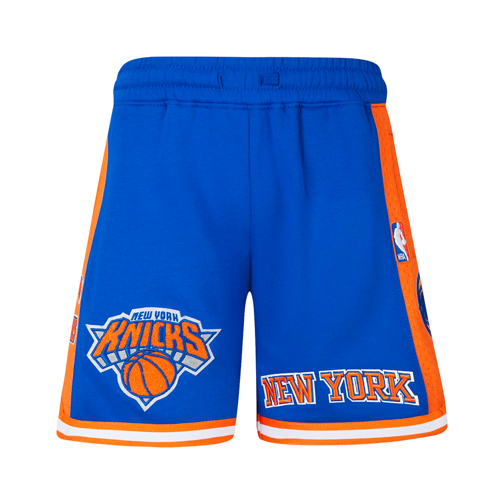 NBA NEW YORK KNICKS RETRO CLASSIC BIG BOY'S FLC 2.0 SHORT (ROYAL BLUE/ORANGE)