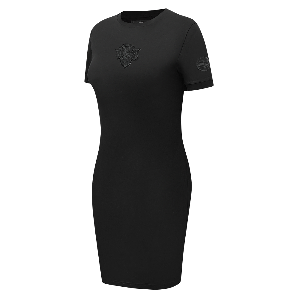 NBA NEW YORK KNICKS TRIPLE BLACK WOMEN'S BODY CON DRESS (TRIPLE BLACK)