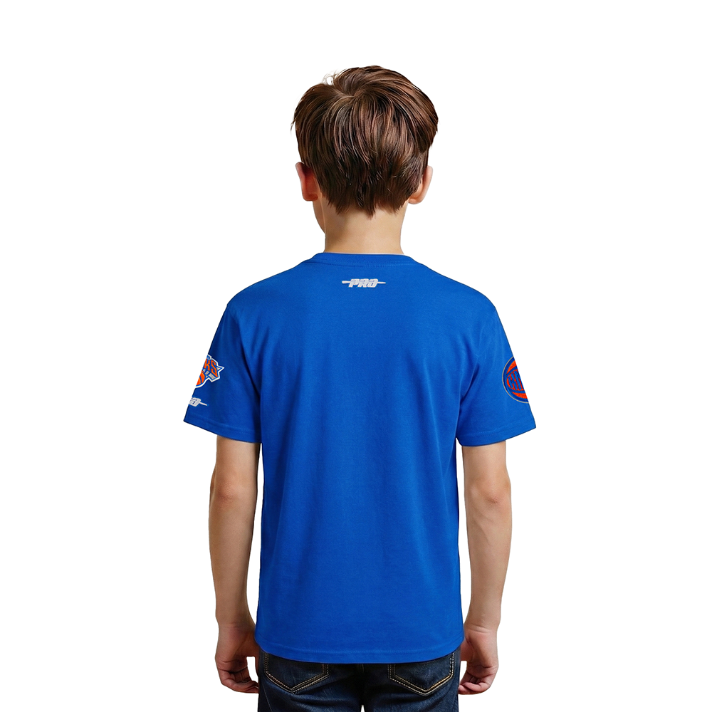 NBA NEW YORK KNICKS CLASSIC LITTLE BOYS SHORT SLEEVE TEE (ROYAL BLUE)