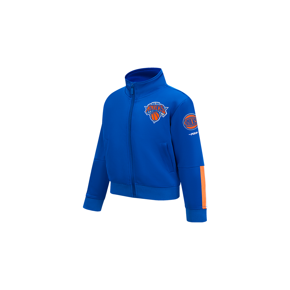 NBA NEW YORK KNICKS CLASSIC TODDLER BOYS TRACK JACKET (ROYAL BLUE/ORANGE)