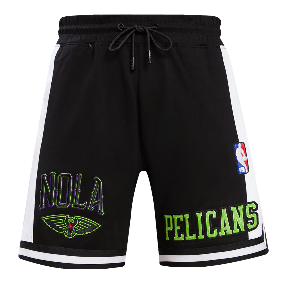 NBA NEW ORLEANS PELICANS MARDI GRAS MEN S CHEST 2.0 SHORT BLACK Pro Standard