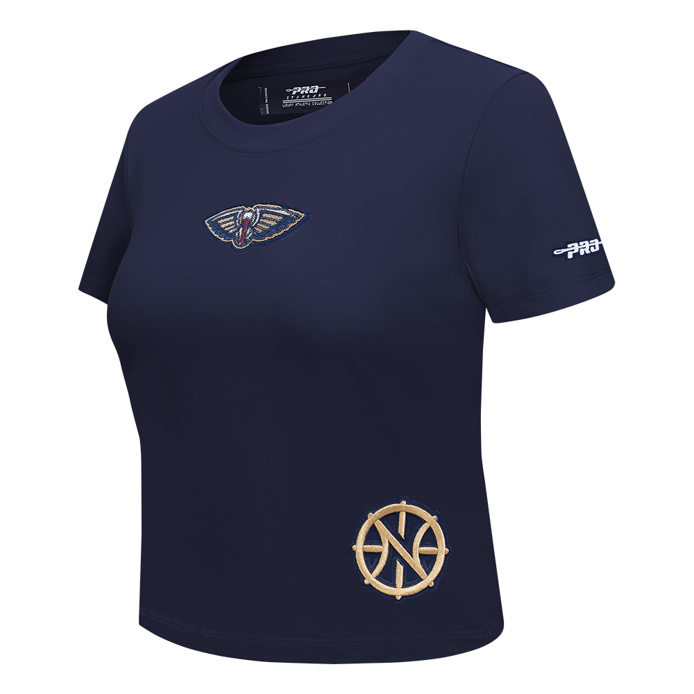 NBA NEW ORLEANS PELICANS GAME DAY CLASSICS WOMEN'S SJ BABY DOLL TEE (MIDNIGHT NAVY)