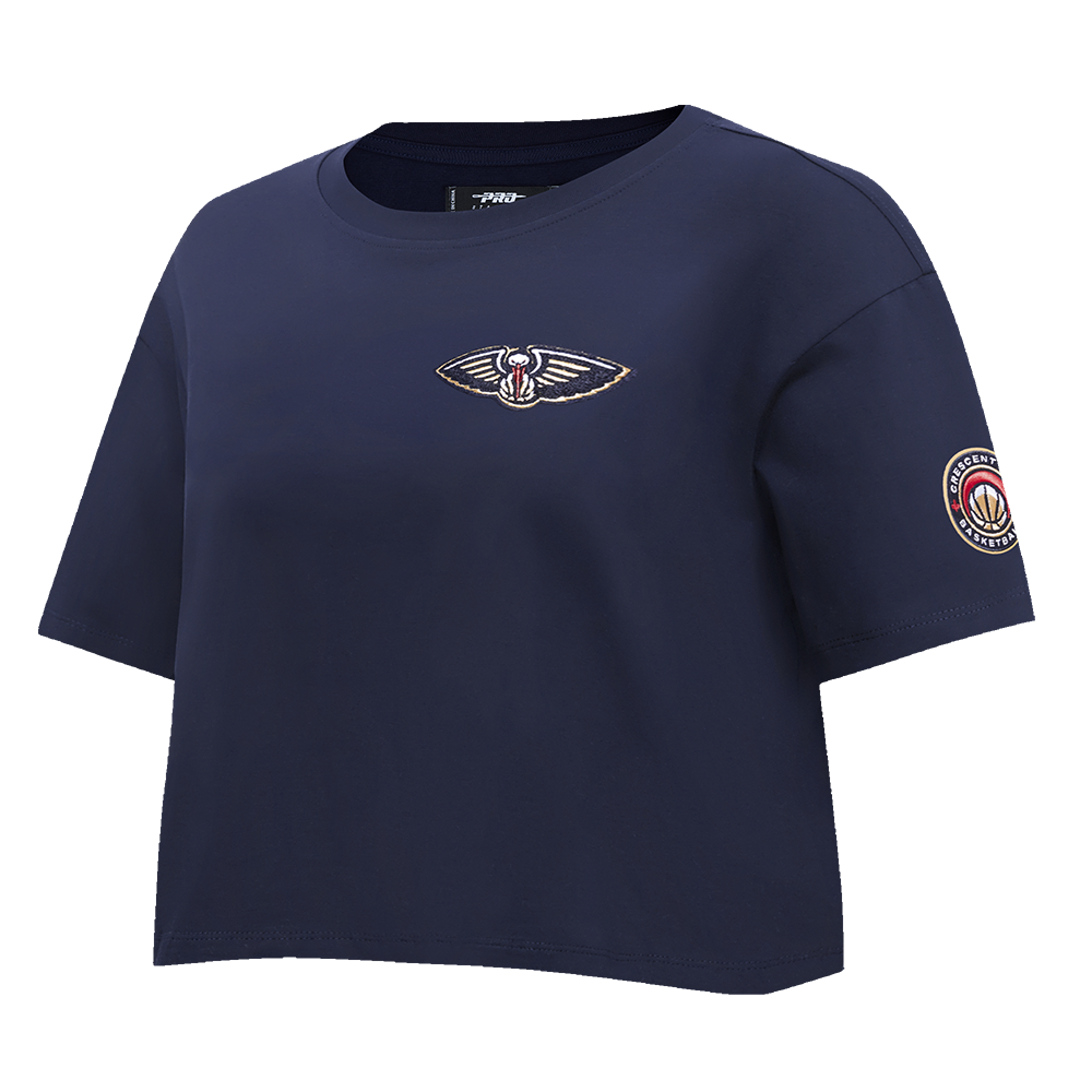 NBA NEW ORLEANS PELICANS CLASSIC SINGLE JERSEY BOXY TEE (MIDNIGHT NAVY)