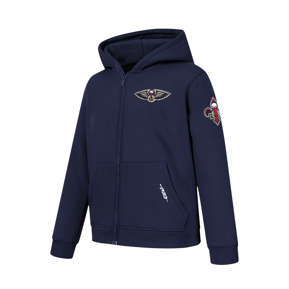NBA NEW ORLEANS PELICANS CLASSIC BIG BOYS FLC FZ PO HOODIE (MIDNIGHT NAVY)