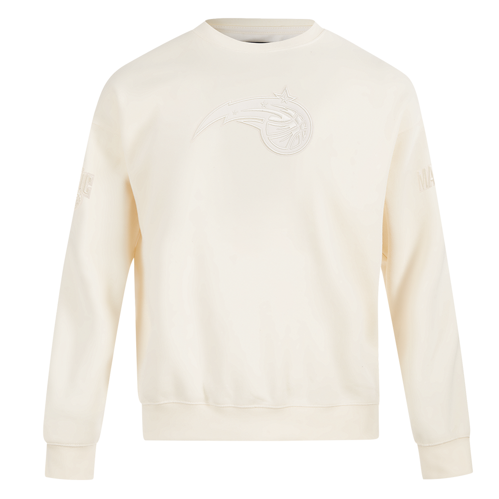 NBA ORLANDO MAGIC NEUTRAL MEN'S DROP SHOULDER FLC CREWNECK (EGGSHELL)