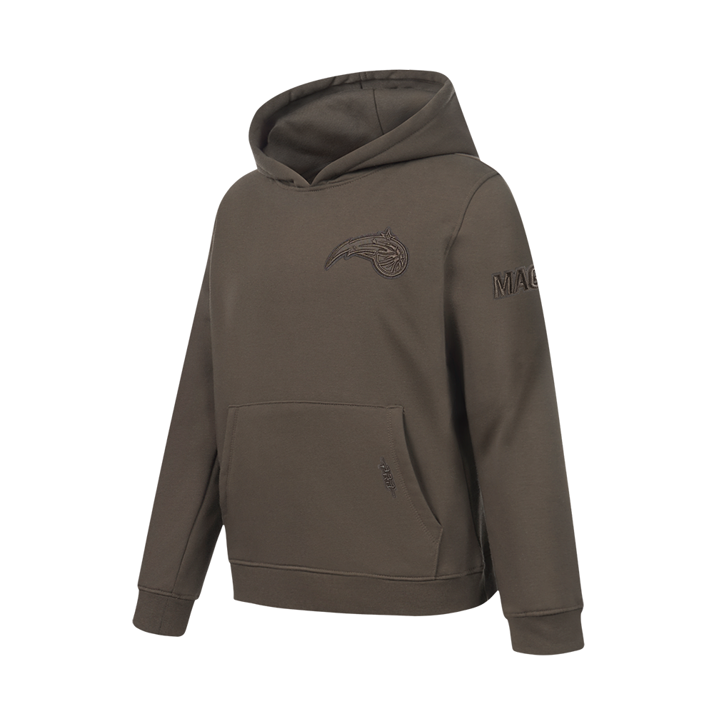 NBA ORLANDO MAGIC NEUTRAL BIG BOYS FLC PO HOODIE (DARK TAUPE)