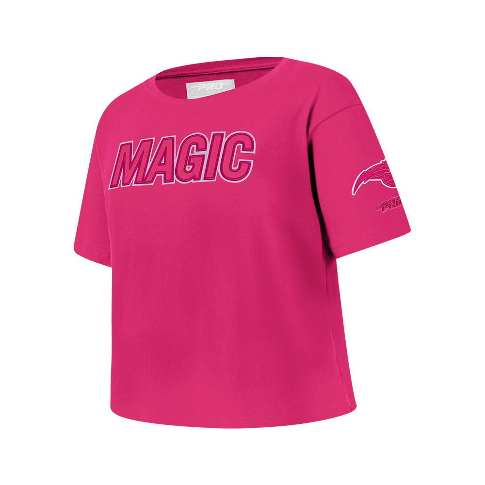 NBA ORLANDO MAGIC TRIPLE PINK BIG GIRLS SS BOXY TEE (BEETROOT PURPLE)