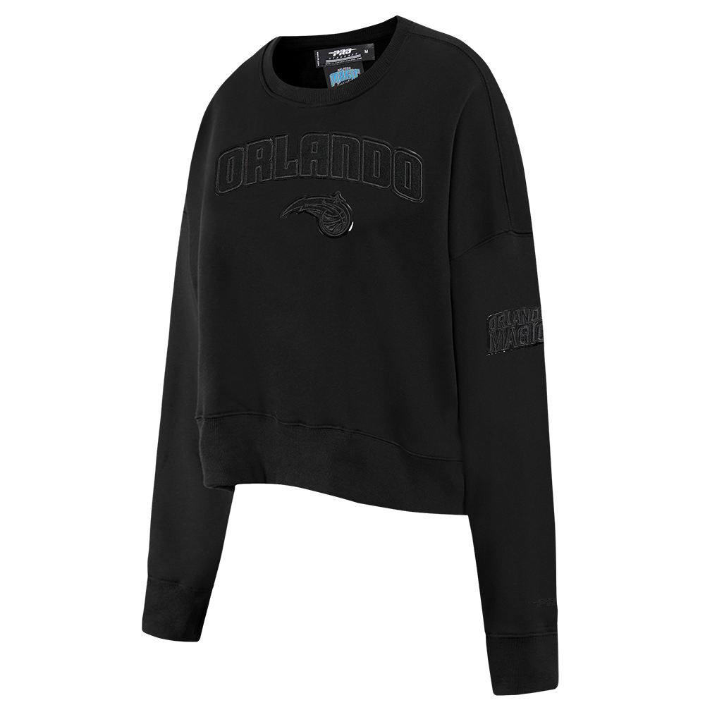 NBA ORLANDO MAGIC TRIPLE BLACK WOMEN'S FLC CREWNECK (TRIPLE BLACK)