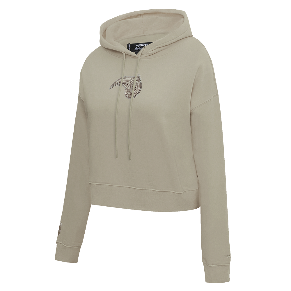 NBA ORLANDO MAGIC NEURAL WOMEN'S CROPPED FLC PO HOODIE (TAUPE)