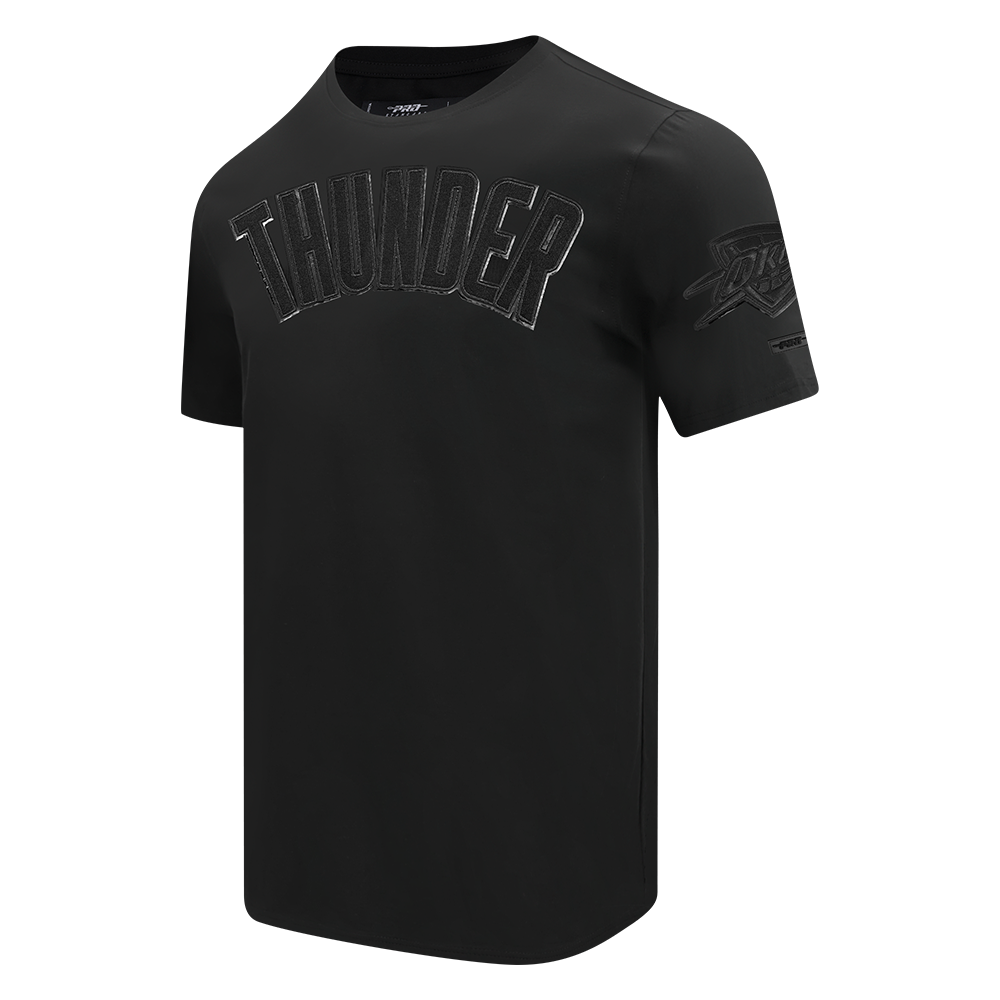 NBA OKLAHOMA CITY THUNDER TRIPLE BLACK MEN'S SJ TEE (TRIPLE BLACK)