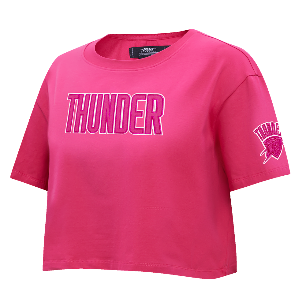 OKLAHOMA CITY THUNDER TRIPLE PINK WOMEN'S SJ BOXY TEE (BEETROOT PURPLE)
