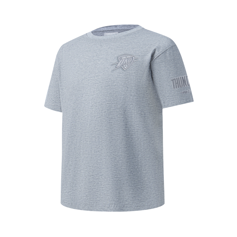 NBA OKLAHOMA CITY THUNDER NEUTRAL BIG BOYS SS TEE (DARK HEATHER GRAY)