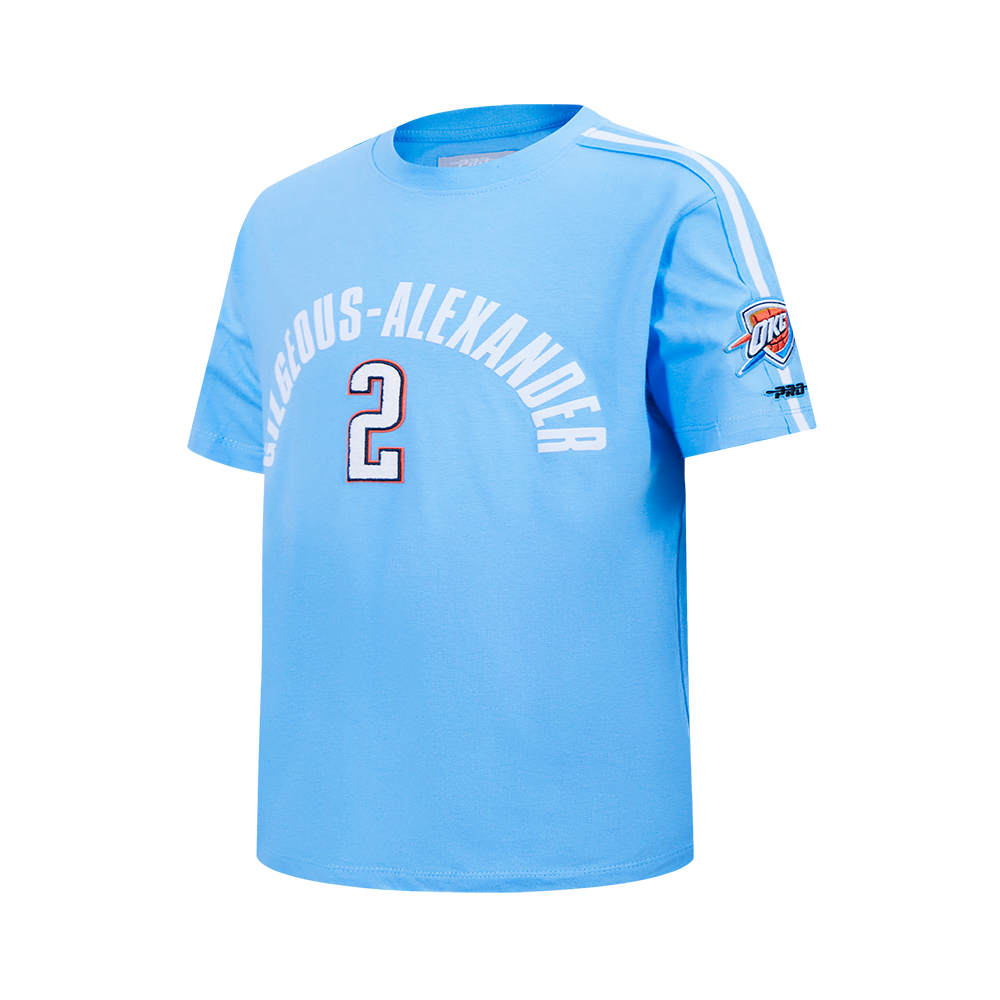 NBA OKLAHOMA CITY THUNDER SHAI GILGEOUS-ALEXANDER #2 CLASSIC PNN BIG BOY'S SS TAPING TEE