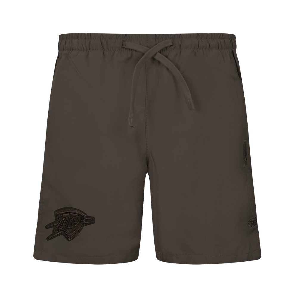 NBA OKLAHOMA CITY THUNDER NEUTRAL BIG BOYS WOVEN SHORT (DARK TAUPE)