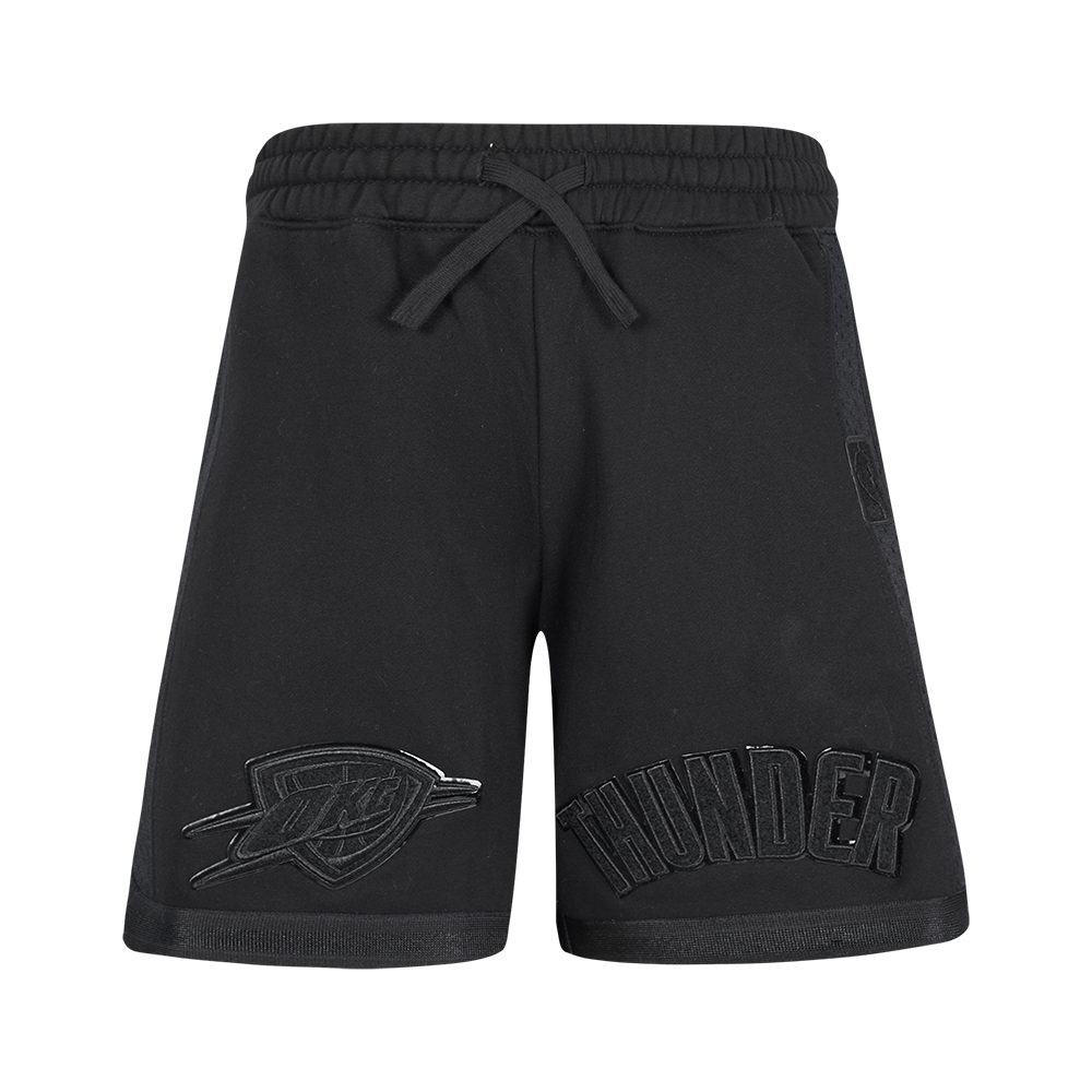 NBA OKLAHOMA CITY THUNDER TRIPLE BLACK BIG BOYS FLC 2.0 SHORT (JET BLACK)