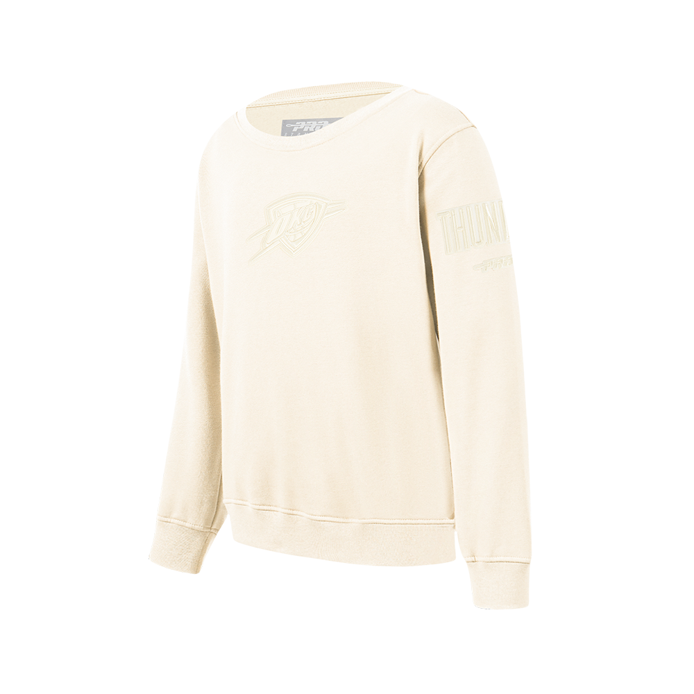 NBA OKLAHOMA CITY THUNDER NEUTRAL BIG BOYS FLC CREWNECK (EGGSHELL)