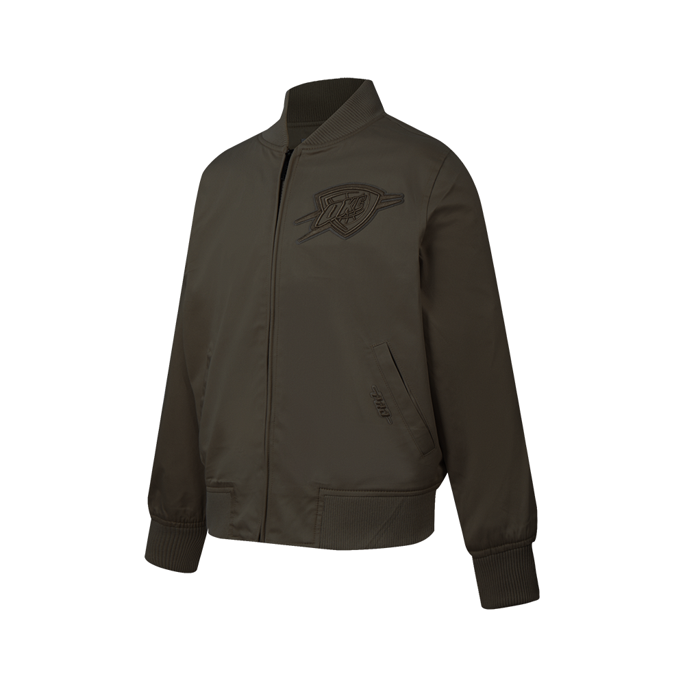 NBA OKLAHOMA CITY THUNDER NEUTRAL BIG BOYS TWILL JACKET (DARK TAUPE)